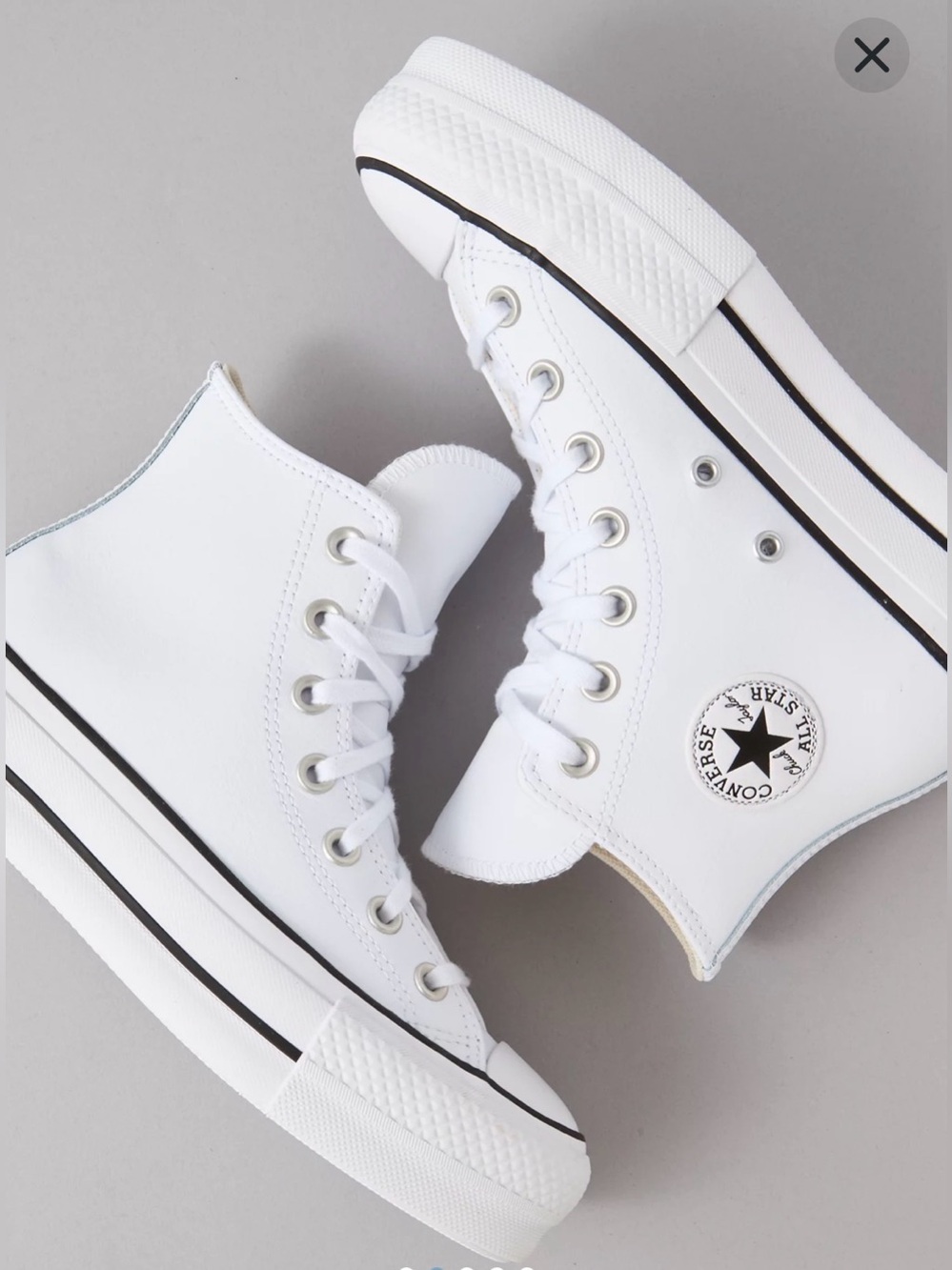 NEW Converse Chuck Taylor All Star High-top Platform Leather Sneakers SZ 9